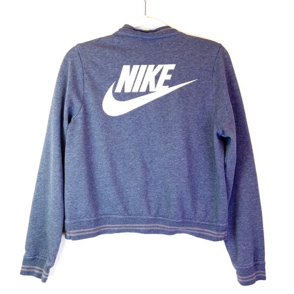 Nike Full Zip Sweatshirt Y2K 90s Sportswear Grunge Streetwear Medium - Picture 1 of 6